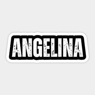 Angelina Name Gift Birthday Holiday Anniversary Sticker